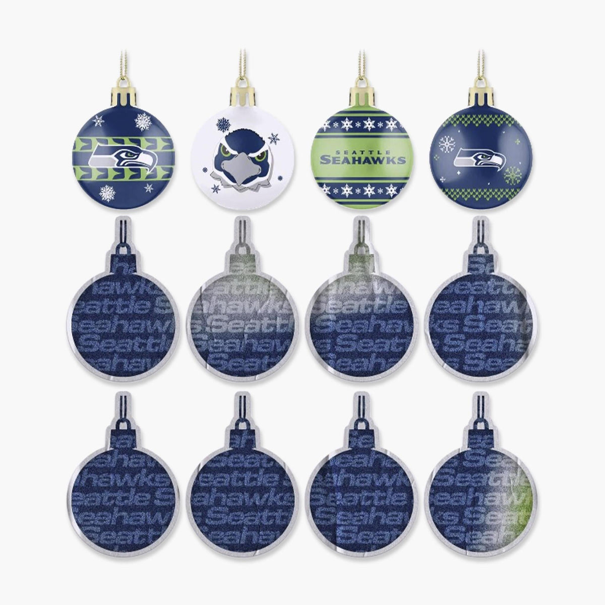 Seattle Seahawks Advent Calendar Holiday Ornament Mystery Box