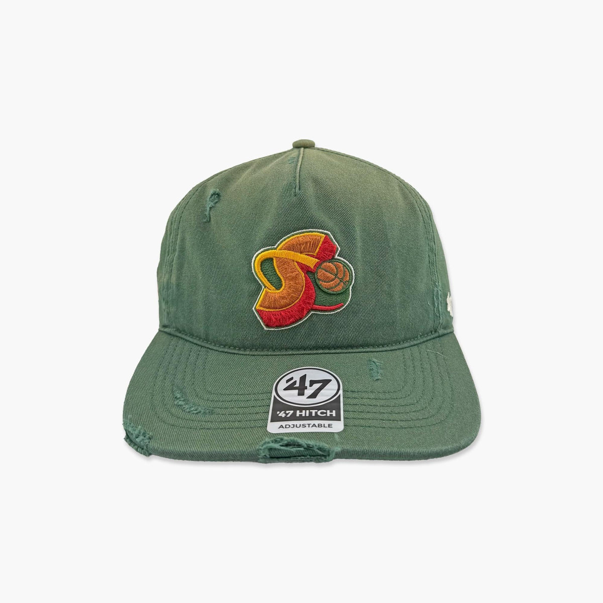 Seattle SuperSonics Vintage Worn Orbit Hitch Snapback
