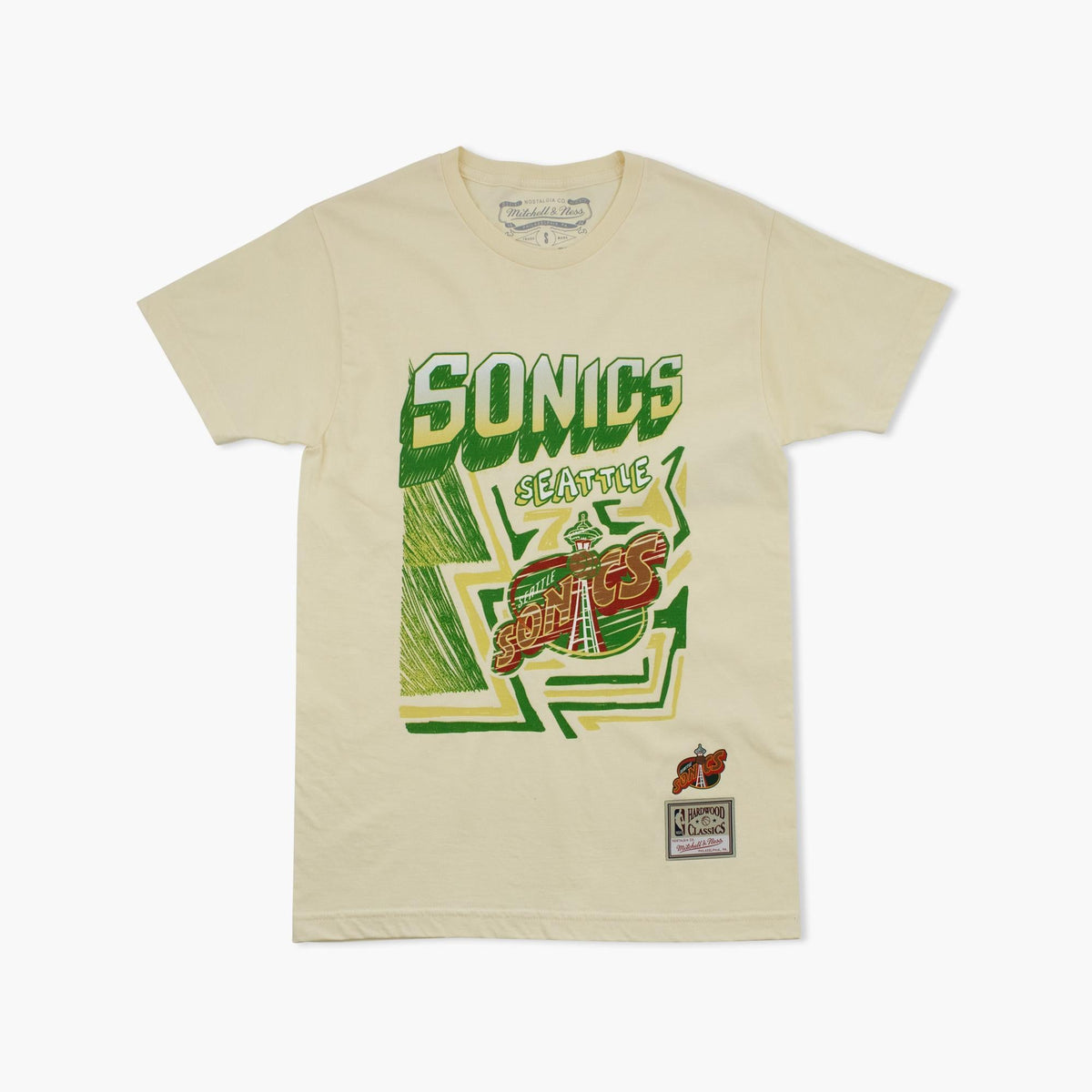 Seattle SuperSonics Sidewalk Chalk T-Shirt