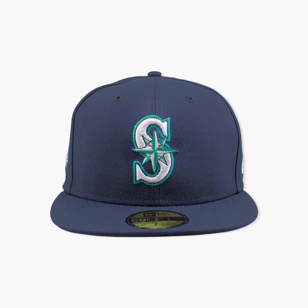 Seattle Mariners 50th Anniversary Side Patch Navy Fitted Hat