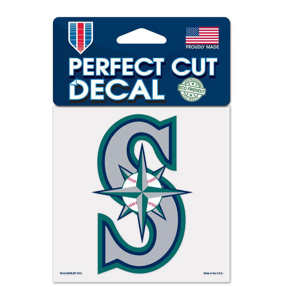 Seattle Mariners Primary Logo 4"x4" Perfect Cut Decal