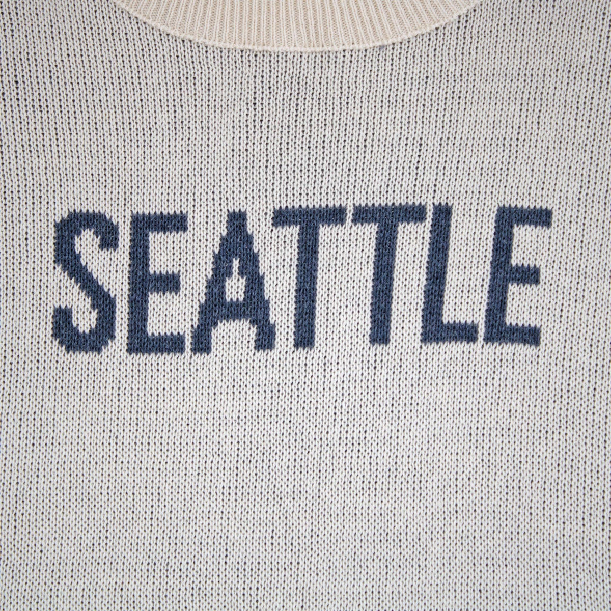 Seattle Women's Town Pride Natural/Jeans Boxy Wool Sweater