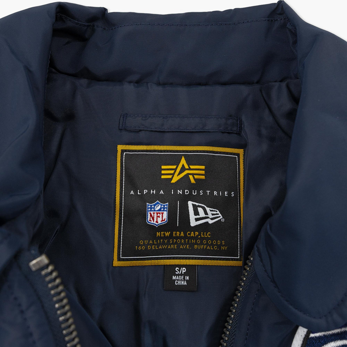 Seattle Seahawks New Era x Alpha Industries 2026 Navy Bomber Jacket