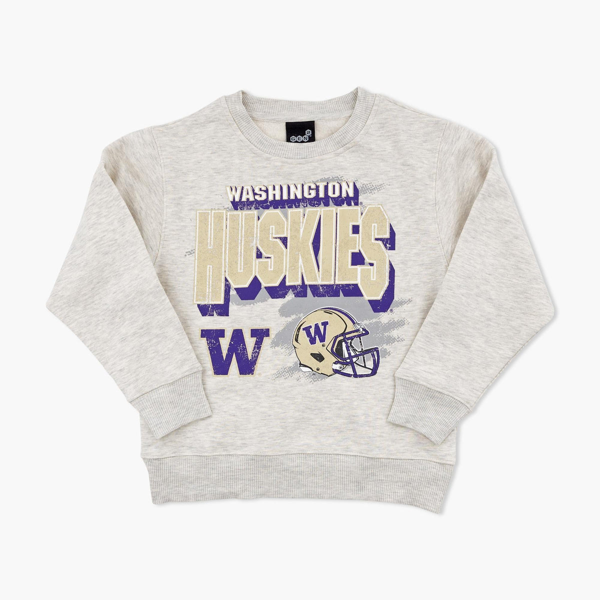Washington Huskies Wild Card Youth Crewneck