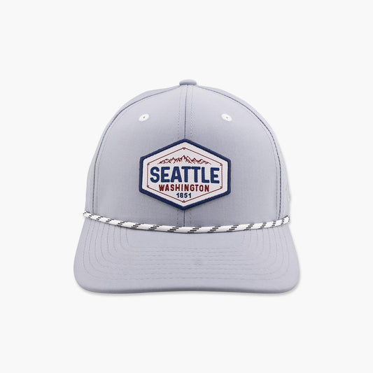 Contempt Mountains Light Grey Seattle Adjustable Hat