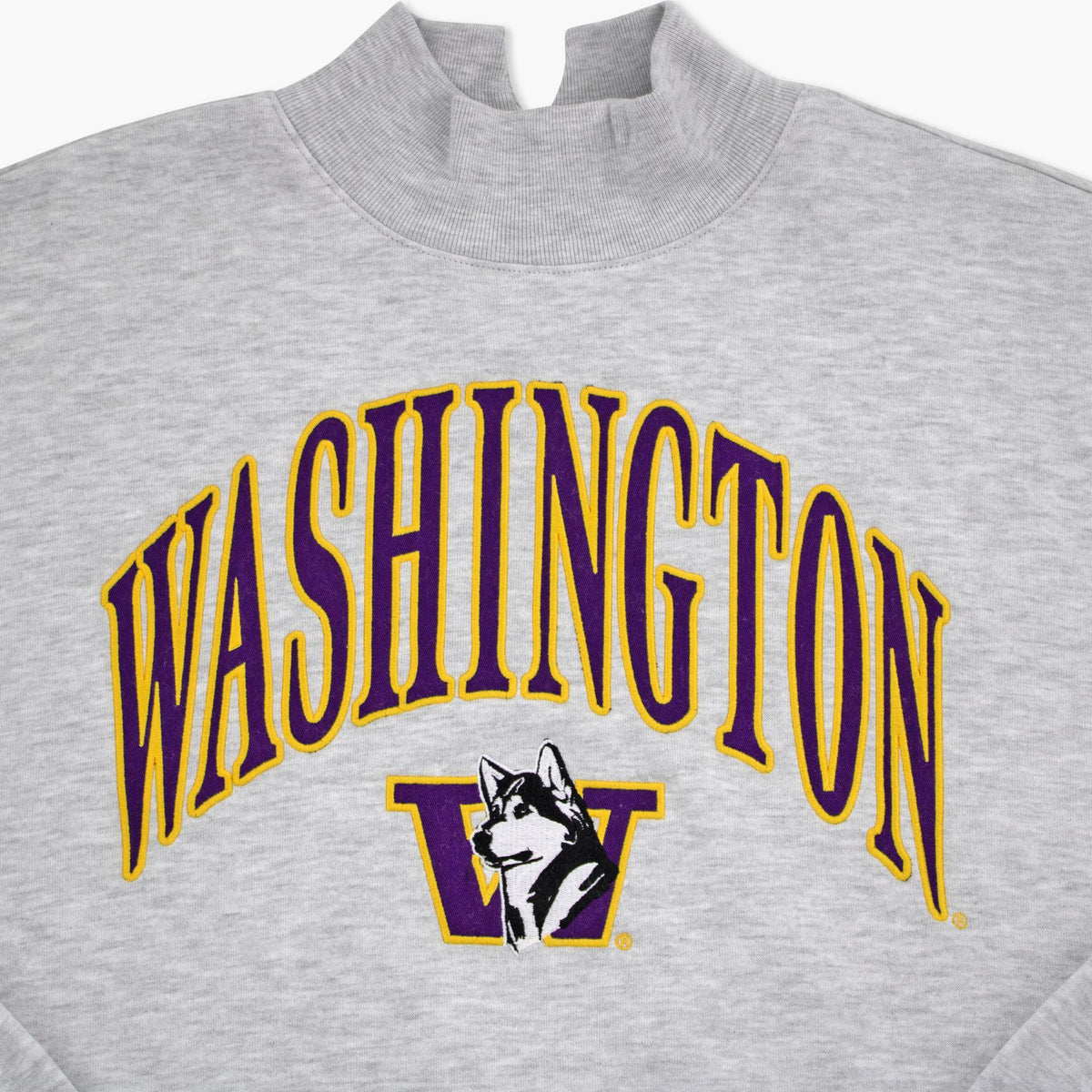 Washington Huskies Vantage Mock Neck Women's Crewneck