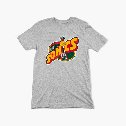 Seattle SuperSonics Grey Space Needle T-Shirt