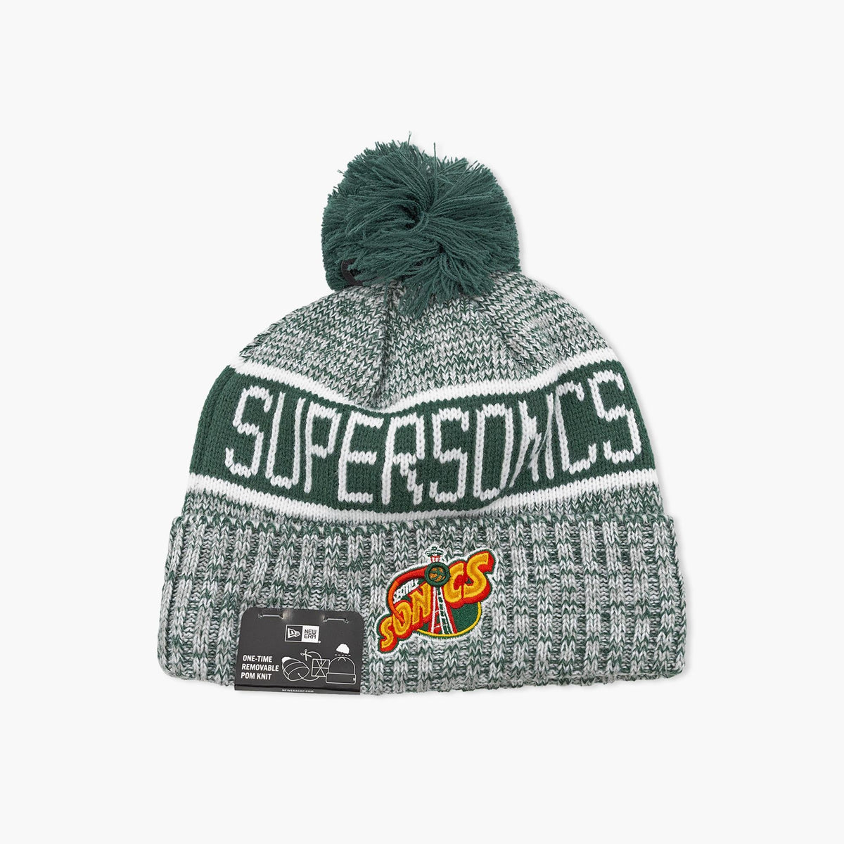 Seattle SuperSonics Tri Color Knit Beanie