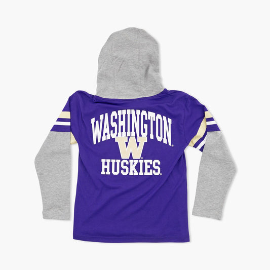 Washington Huskies Fair Catch Youth T-Shirt/Hoodie Combo