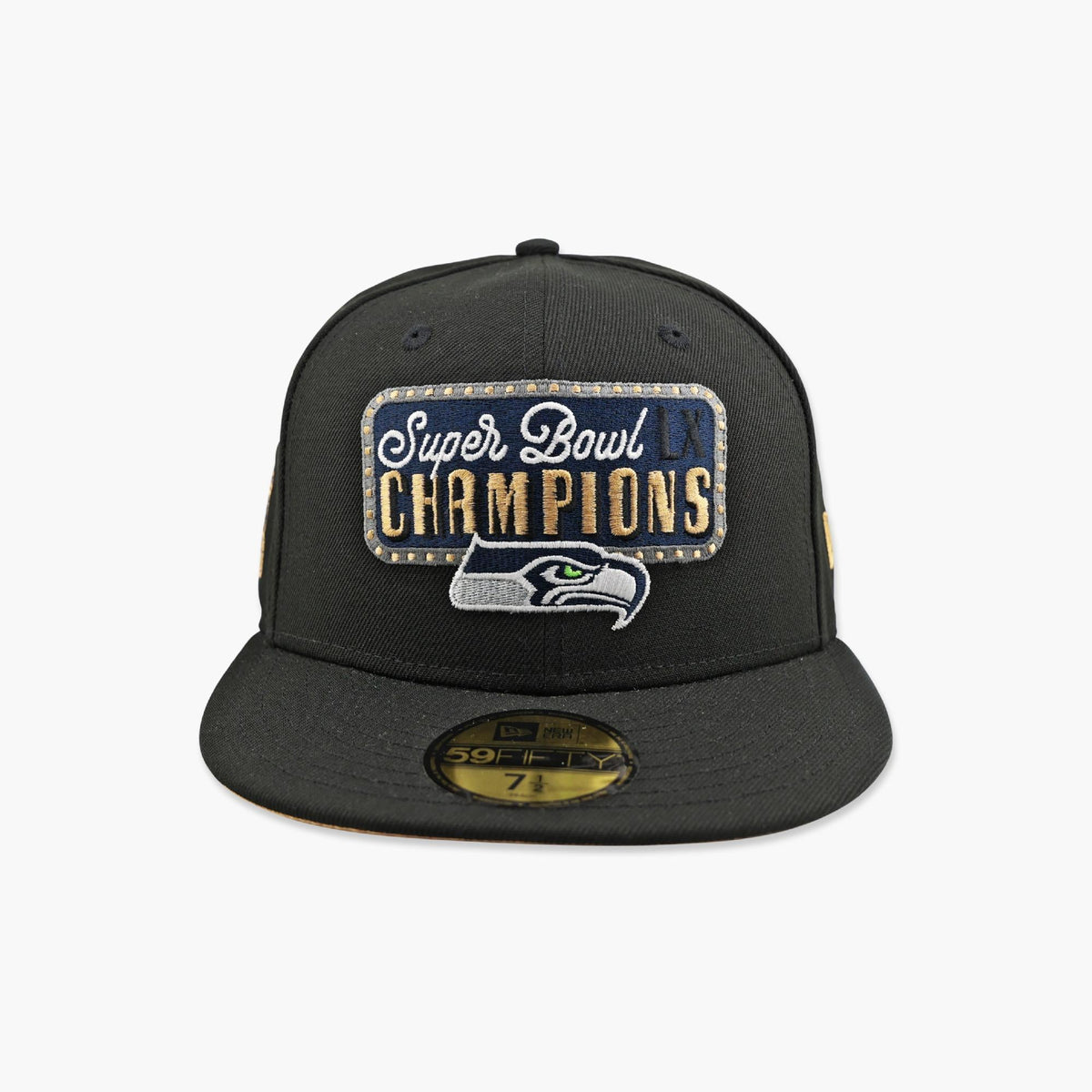 Seattle Seahawks Black Super Bowl LX Champions Celebration Billboard Fitted Hat