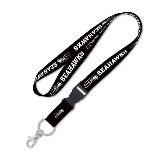 Seattle Seahawks Blackout Breakaway Lanyard