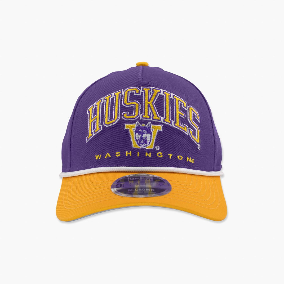 Washington Huskies Purple Throwback Arched Snapback