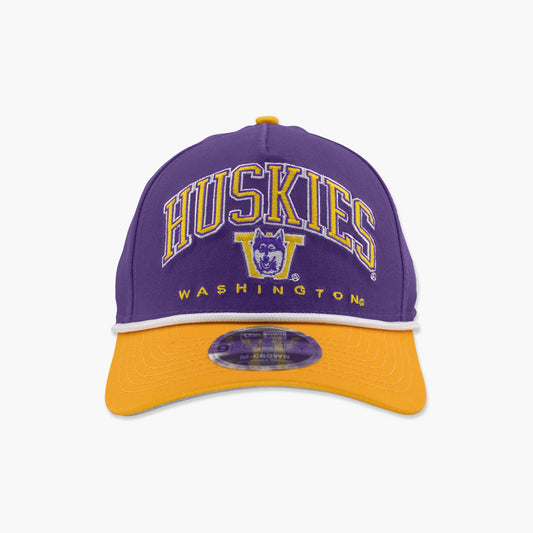 Washington Huskies Purple Throwback Arched Snapback