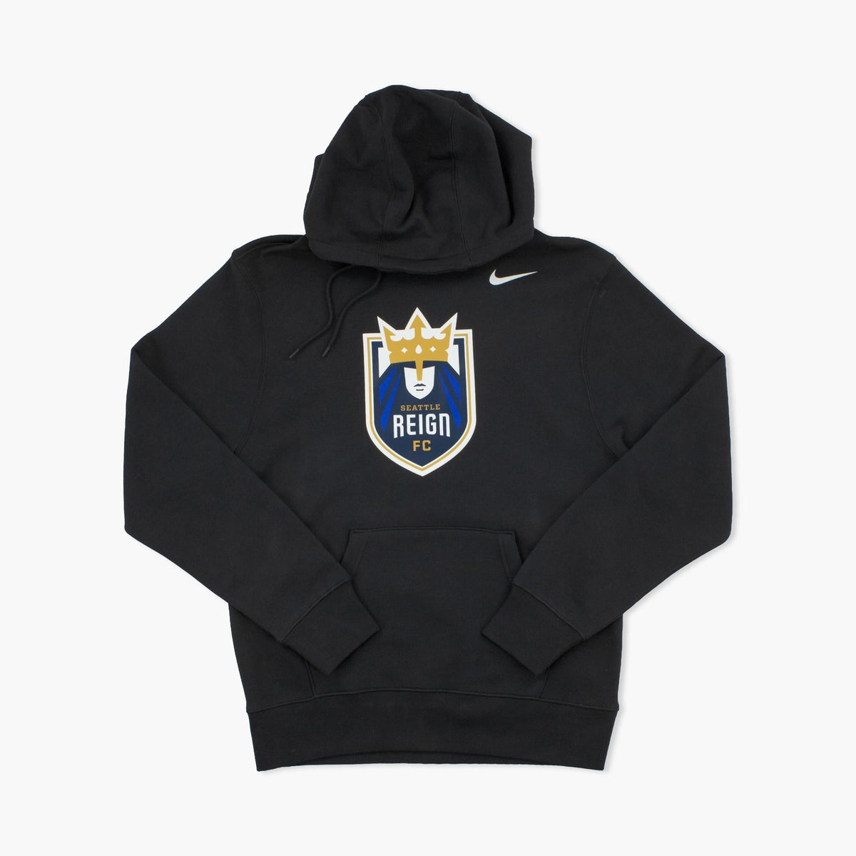 Seattle Reign Black Primary Logo Fleece Hoodie