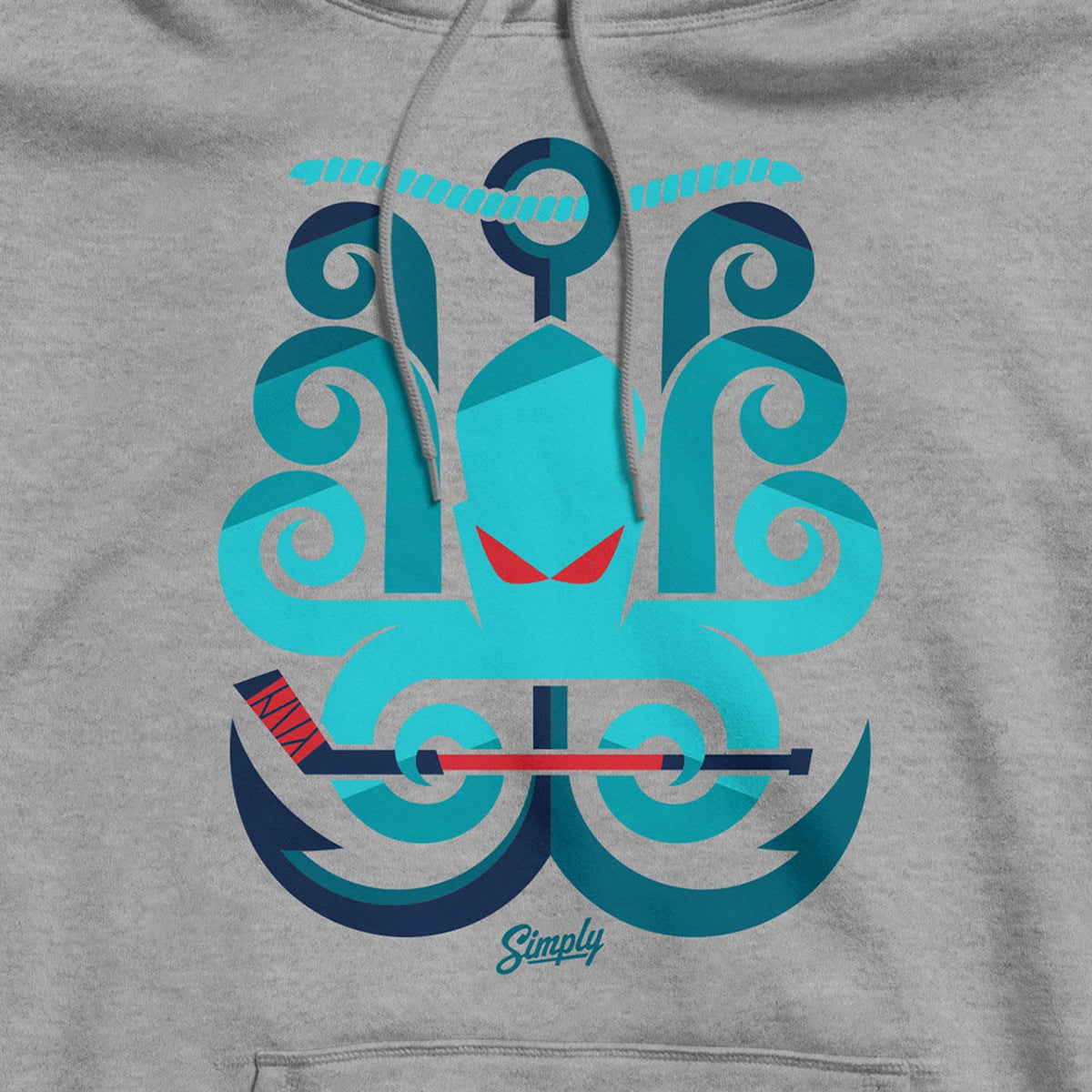 Power Play Hocktopus Grey Hoodie