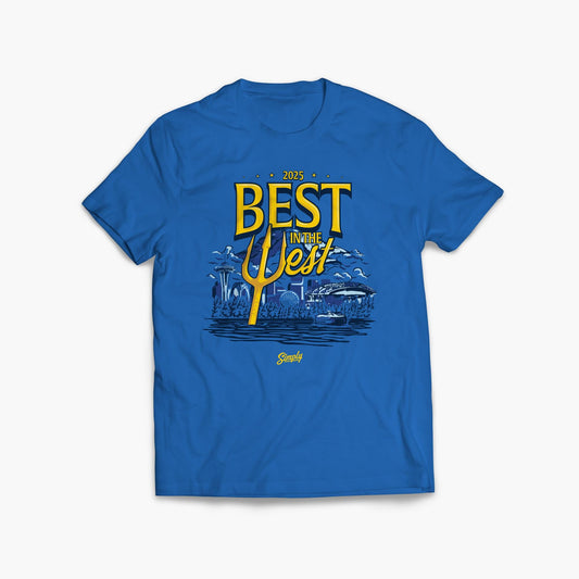 Best In the West 2025 Seattle Baseball Royal Youth T-Shirt