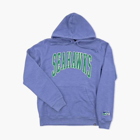 Seattle Seahawks Thrift Blue Throwback French Terry Hoodie