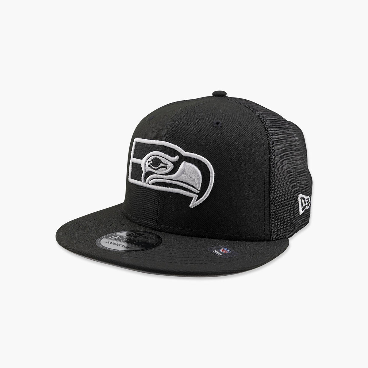 Seattle Seahawks Black Throwback Trucker Snapback