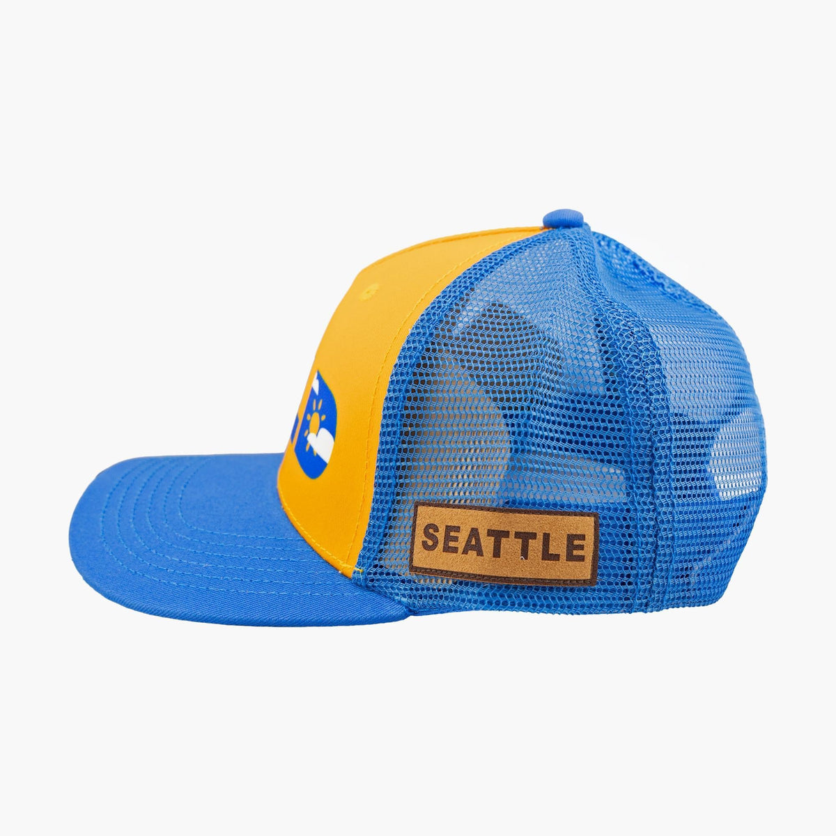 Wild Child Gold/Cobalt Seattle Youth Trucker Hat