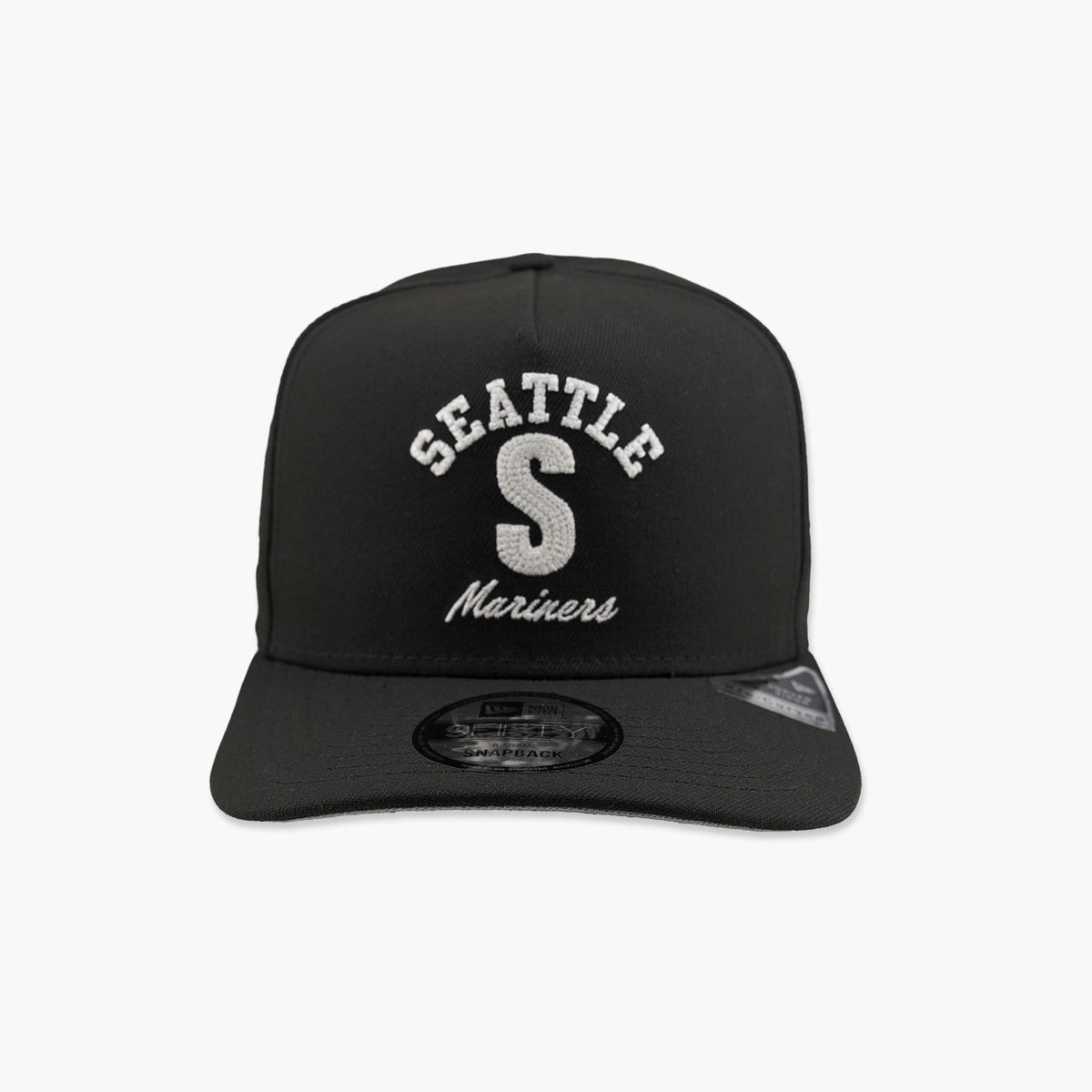 Seattle Mariners Steelheads Black Arched A-Frame 50th Anniversary Snapback