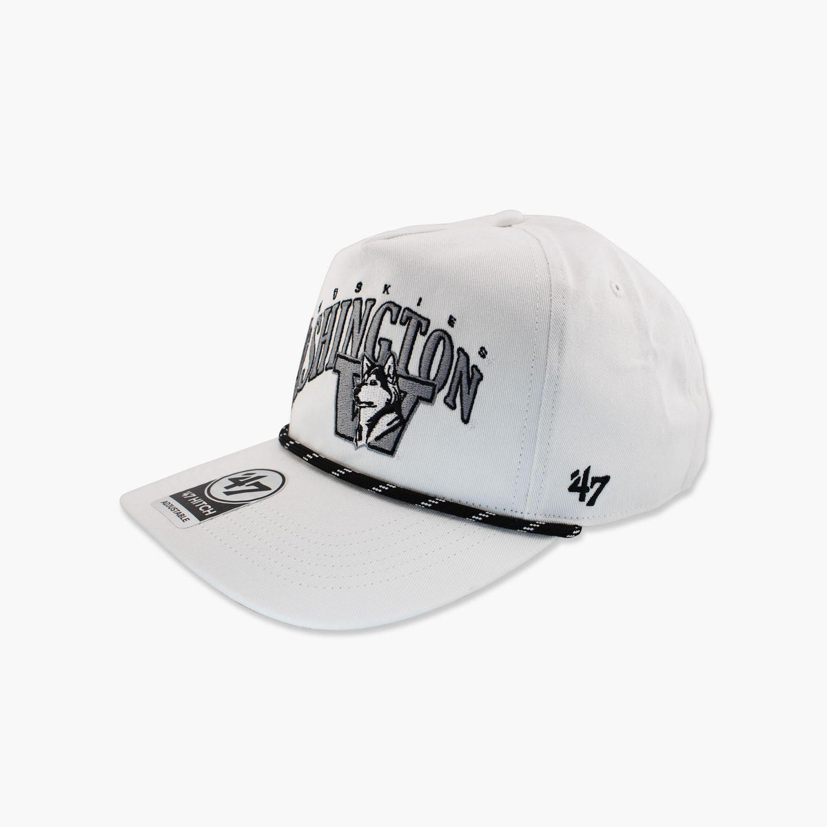 Washington Huskies Wave Speckle White Hitch Snapback