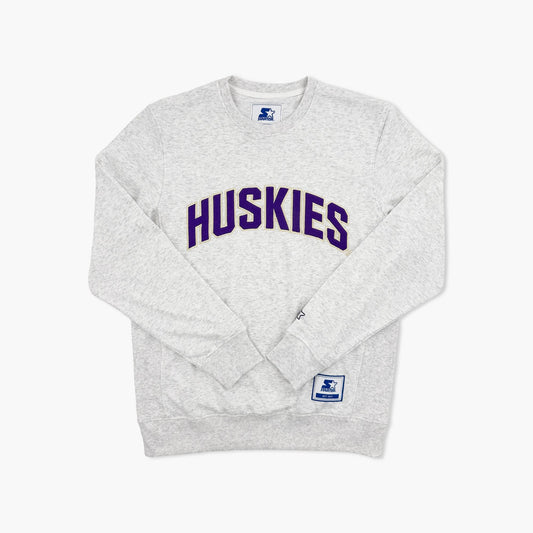 Washington Huskies Starter Vintage Fleece Essentials Crewneck