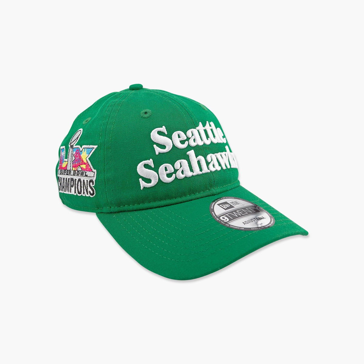 Seattle Seahawks Chuck Knox Super Bowl LX Champions 1980's Green Adjustable Hat