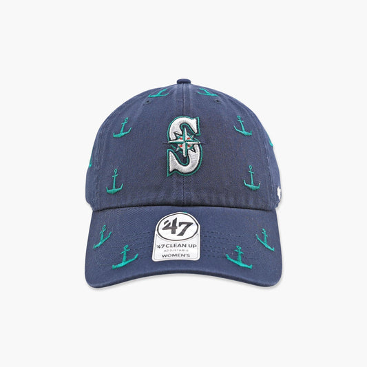 Seattle Mariners Women's Navy Anchor Clean Up Adjustable Hat