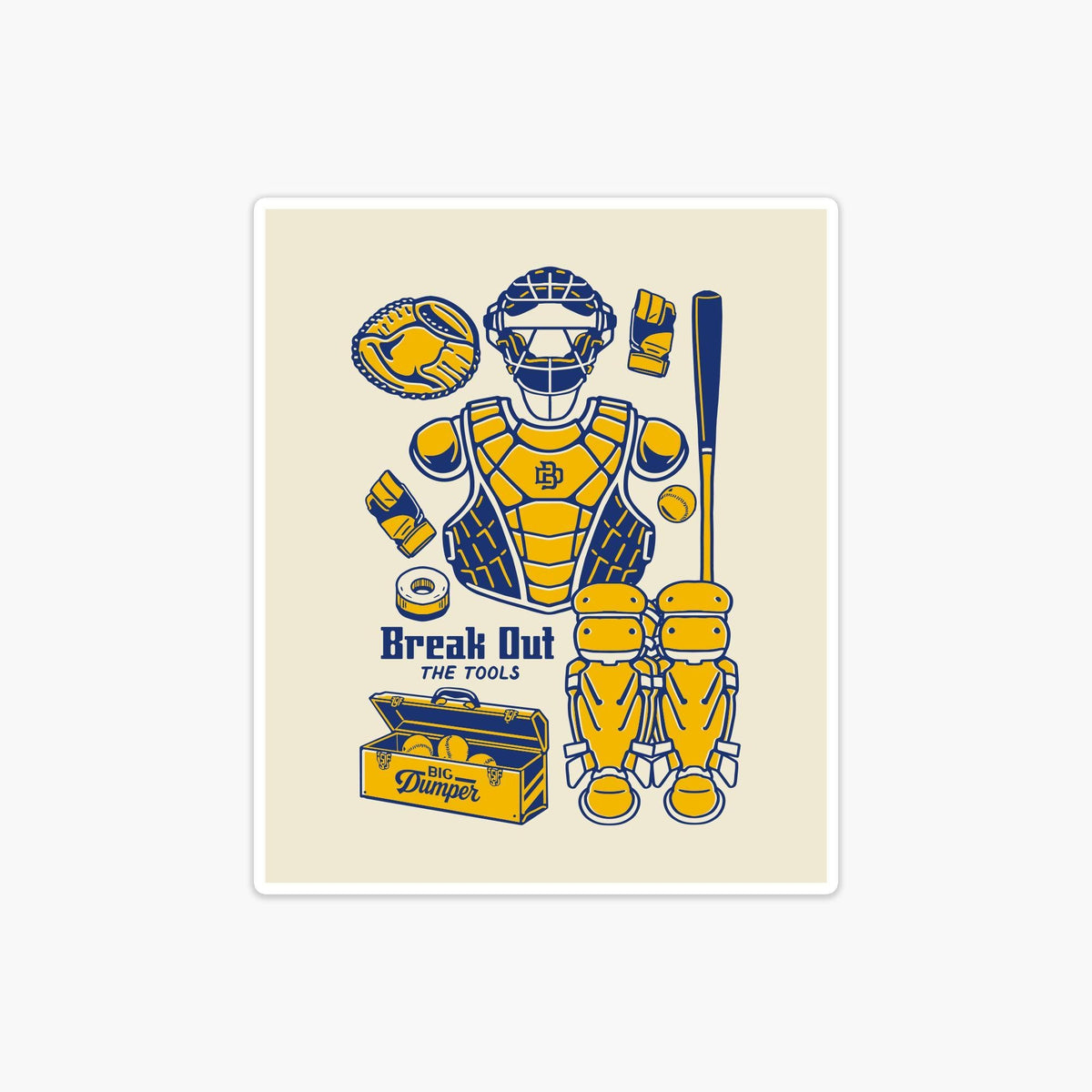 The Toolkit Cream Sticker, Big Dumper Collection