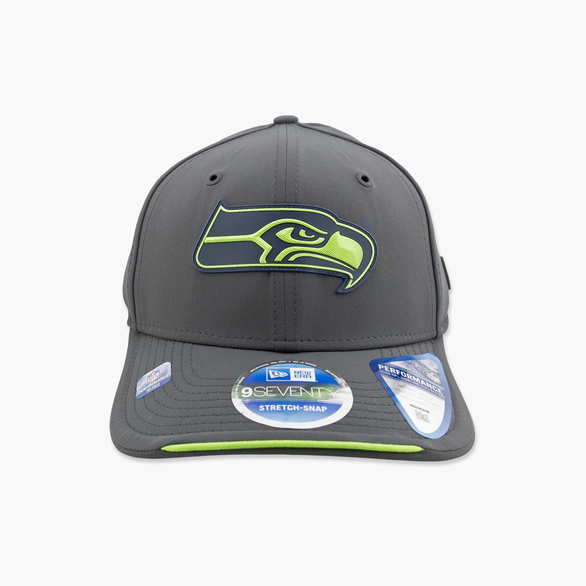 Seattle Seahawks 2026 Sideline Cold Weather Primary Charcoal StretchSnap