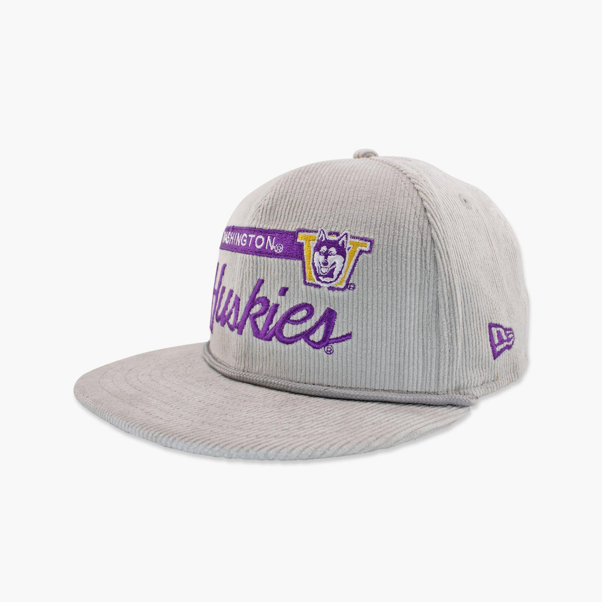 Washington Huskies Grey Cord Snapback