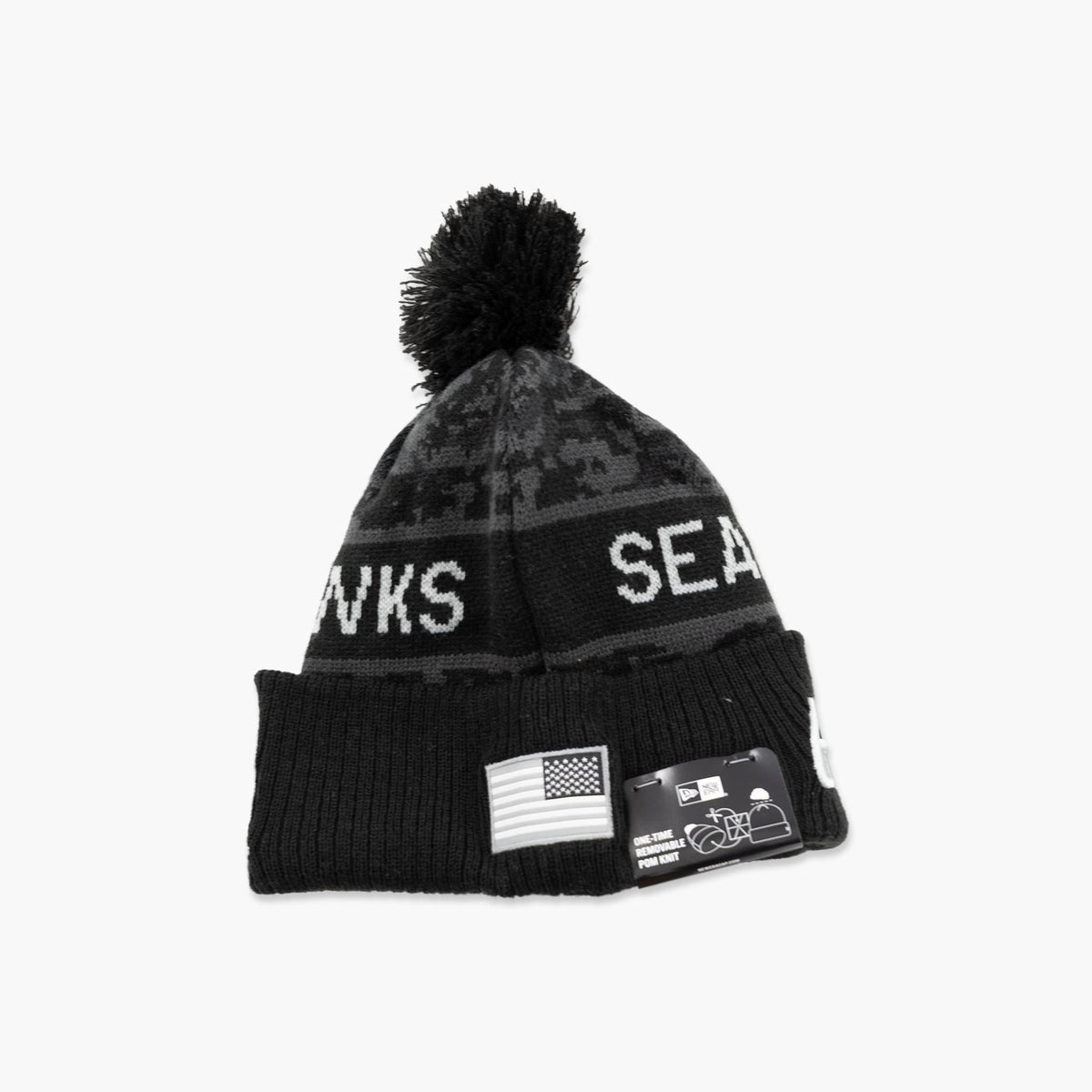 Seattle Seahawks Primary Logo 2026 Salute To Service Beanie