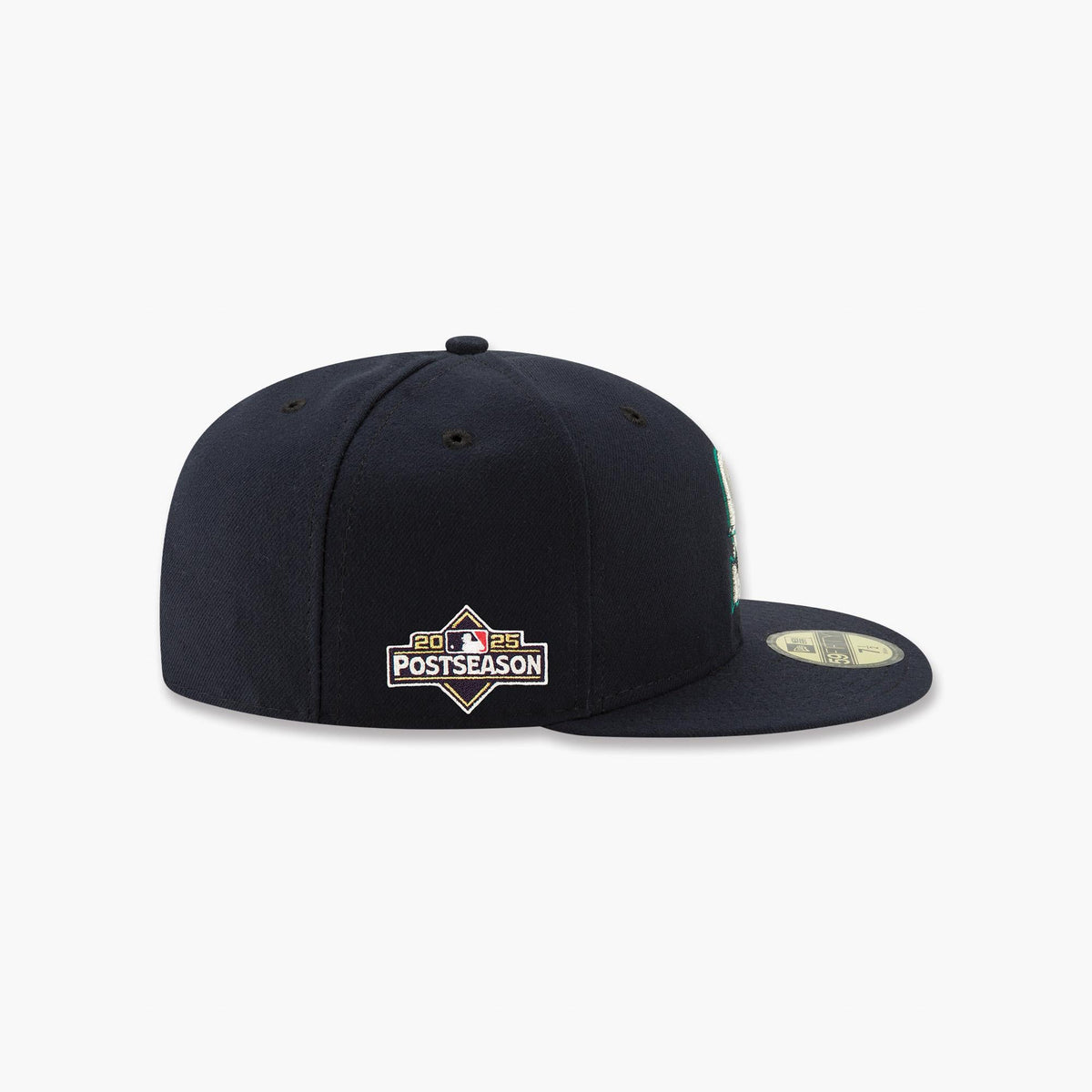 Seattle Mariners Navy 2025 Postseason Side Patch Fitted Hat