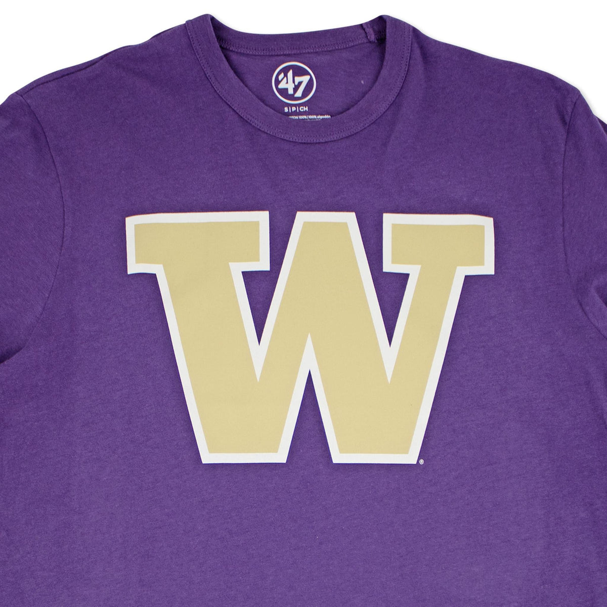 Washington Huskies Regent Purple Primary Logo T-Shirt