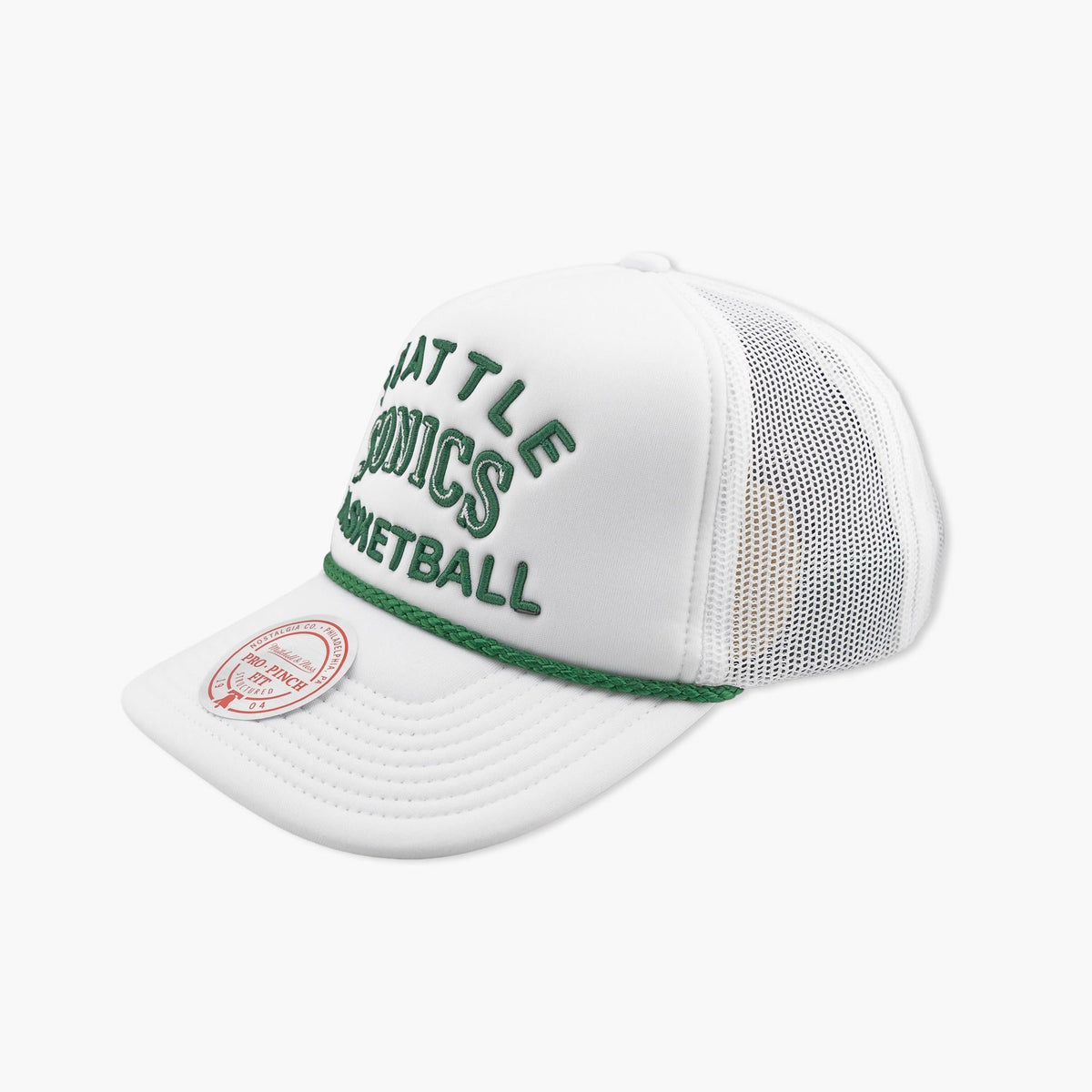 Seattle SuperSonics Fresh White Throwback Trucker
