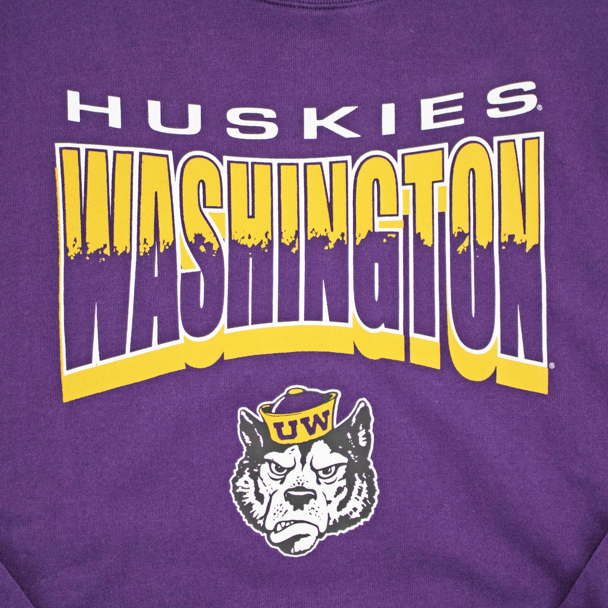 Washington Huskies Brush By Headline Crewneck