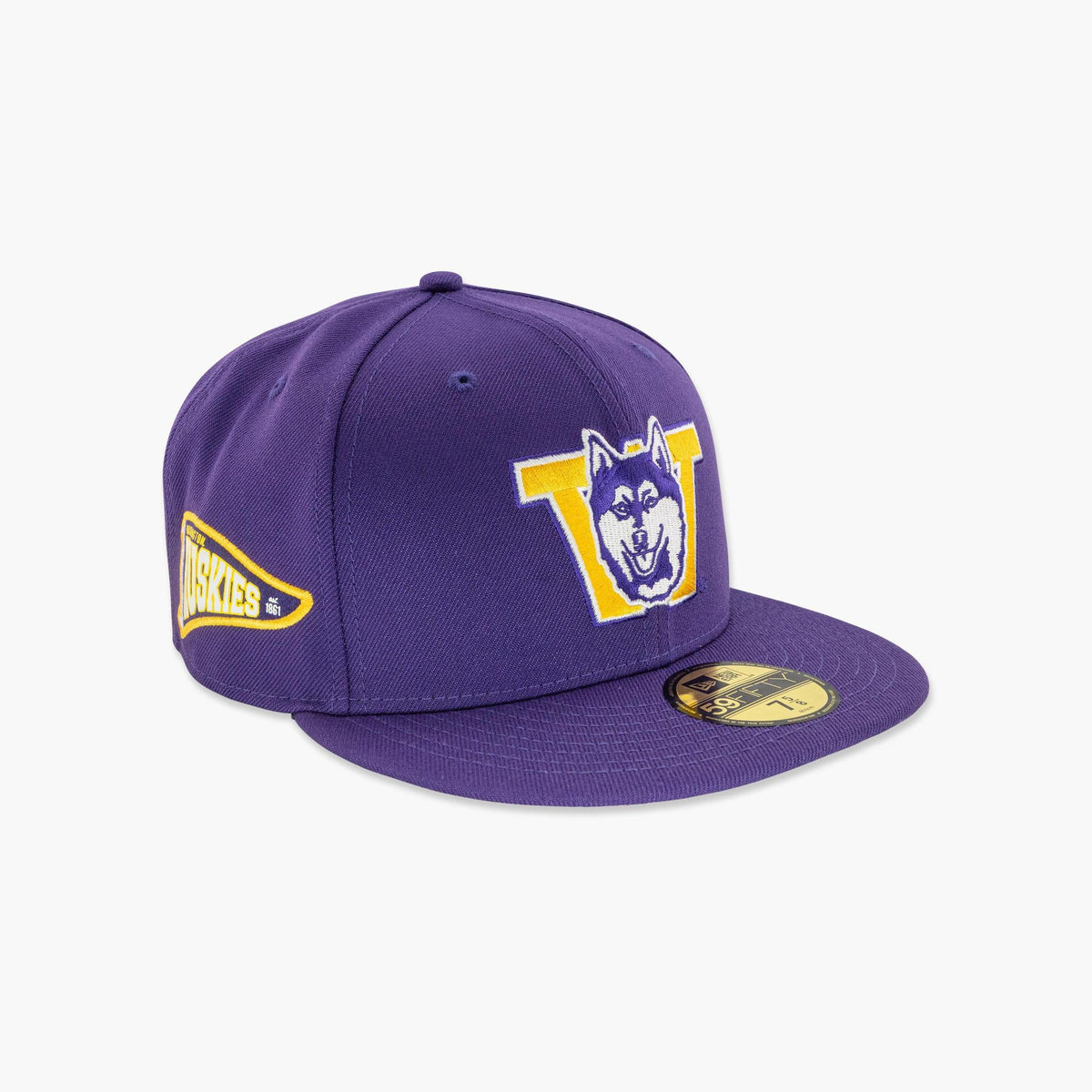 Washington Huskies Classic Throwback Est. 1861 Pennant Fitted Hat