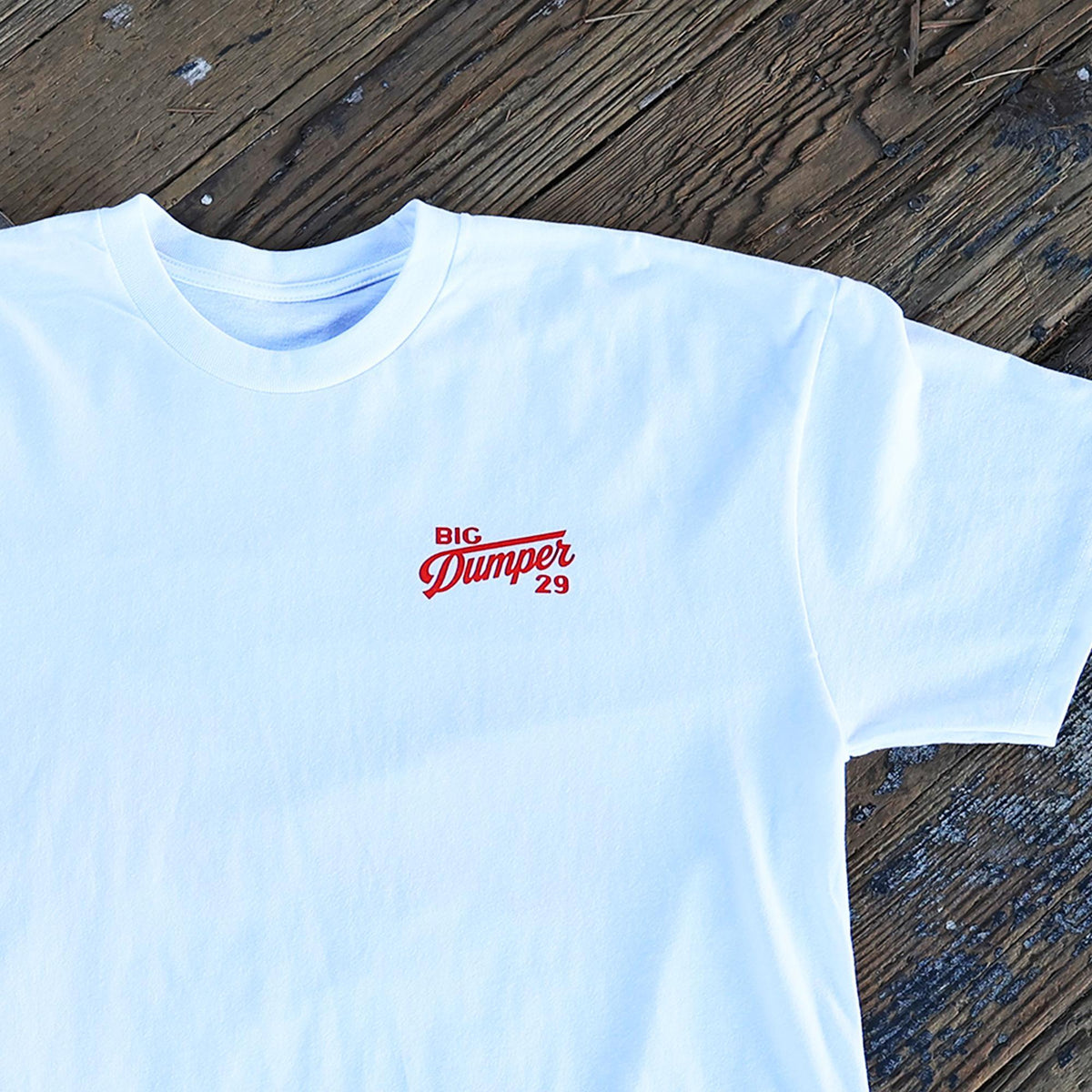 The Gameday White T-Shirt, Big Dumper Collection