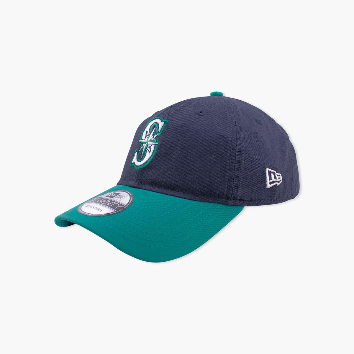 Seattle Mariners 50th Anniversary Patch Navy/Teal Adjustable Hat