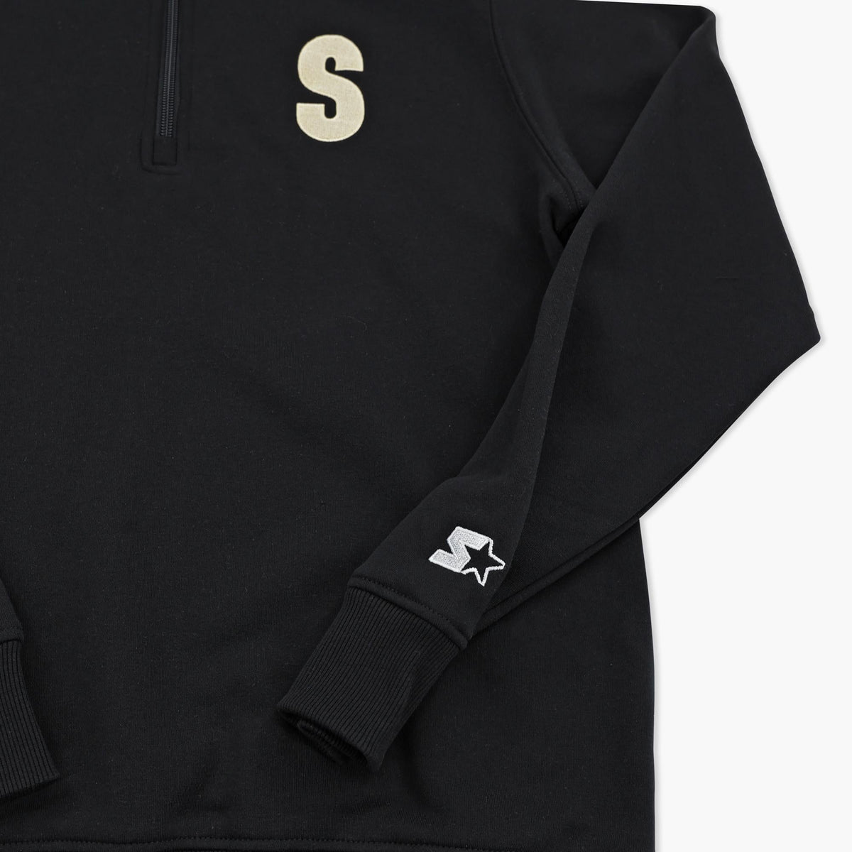 Seattle Mariners Steelheads Black Starter 1/4-Zip Jacket