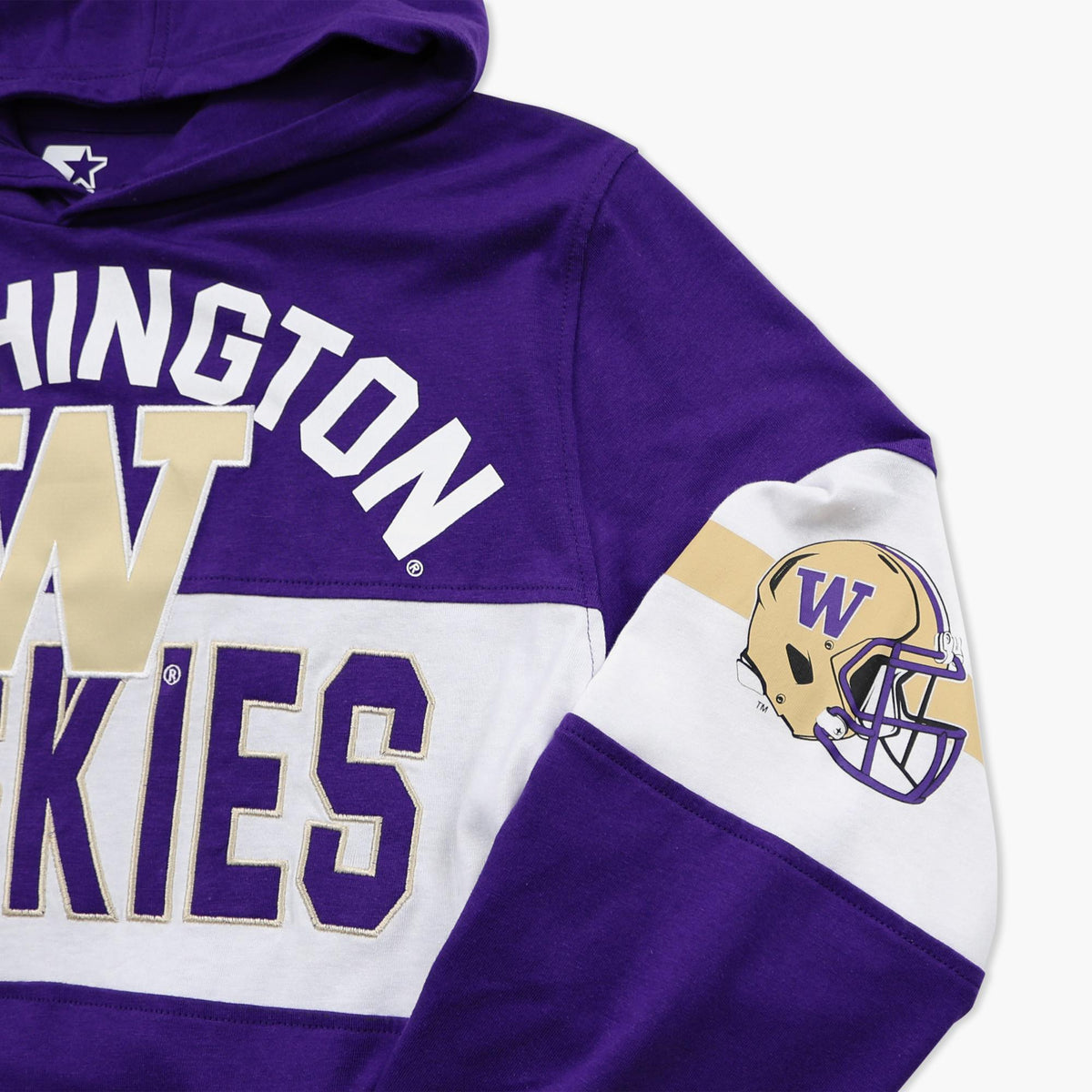 Washington Huskies Purple Stripe Lightweight Hoodie