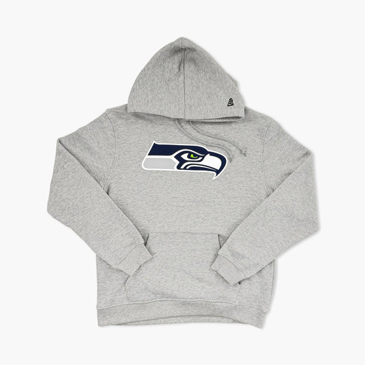 Seattle Seahawk Primary Logo Heather Grey Hoodie