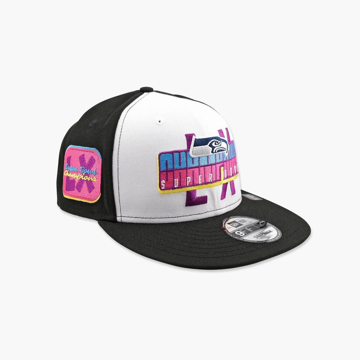Seattle Seahawks Two-Tone Super Bowl LX Champions Neon Nights Snapback