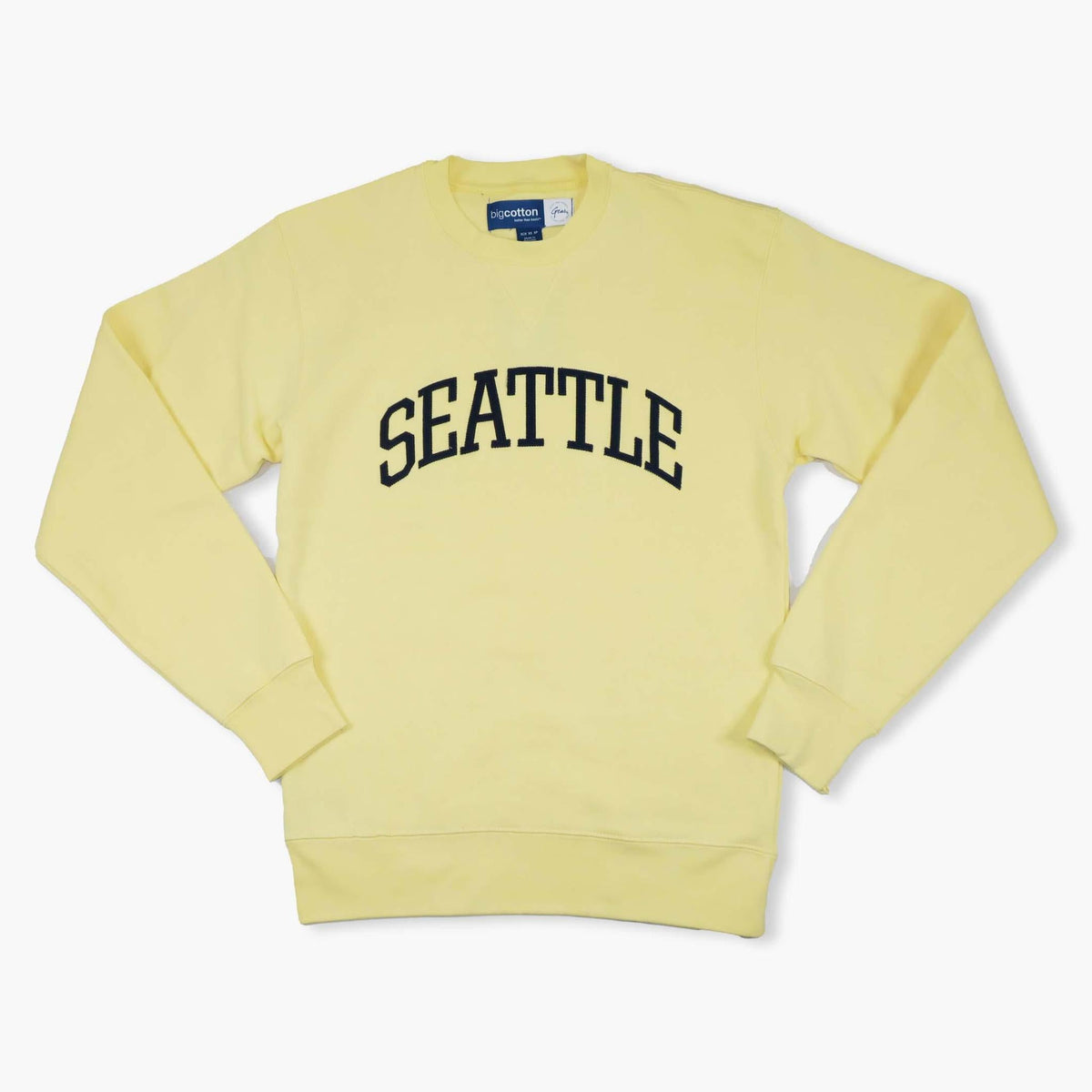 Seattle Applique Butter Big Cotton Crewneck