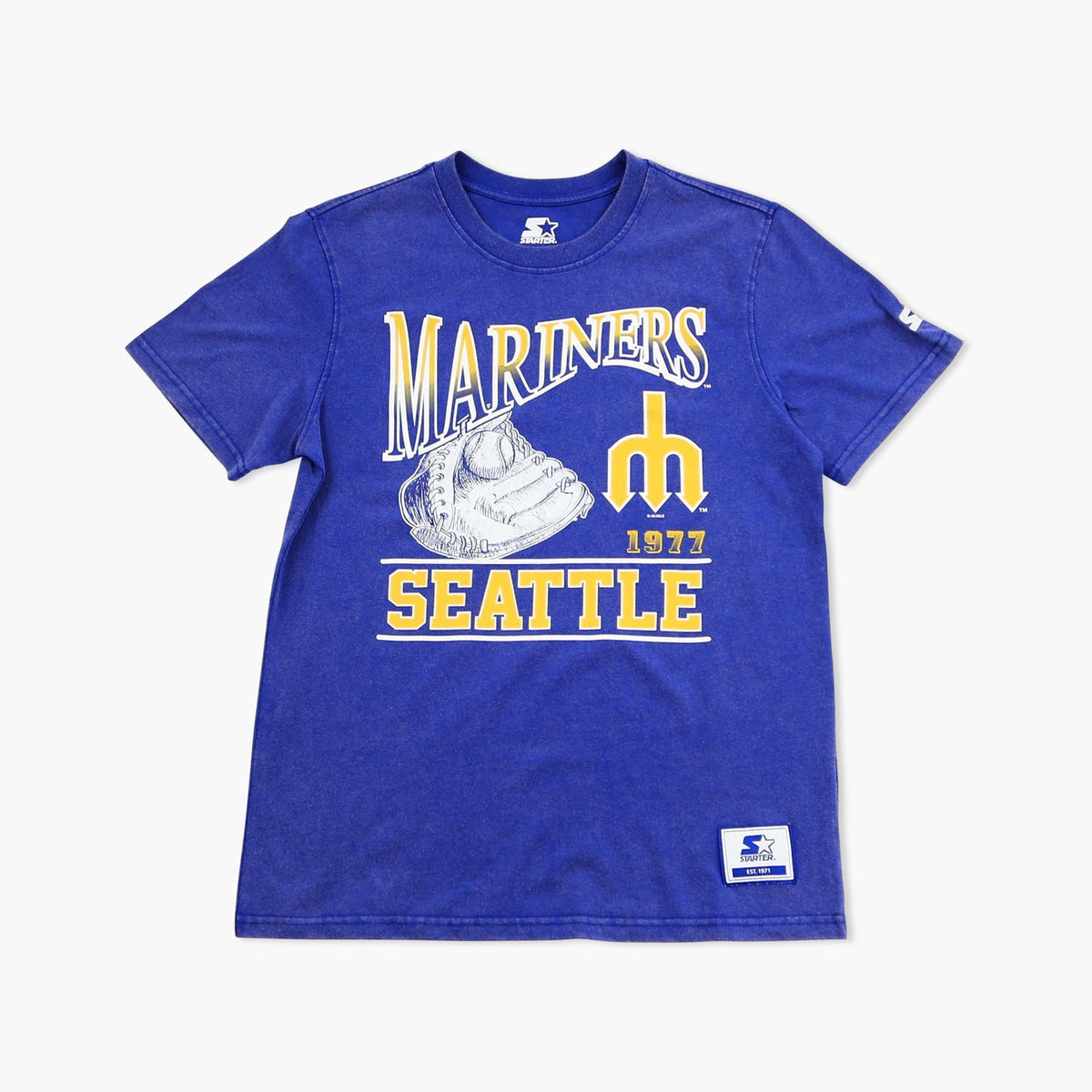 Seattle Mariners Retro Glove Royal T-Shirt