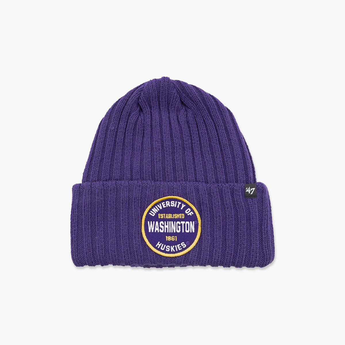 Washington Huskies Purple Ribbed Snowdrift Cuff Beanie