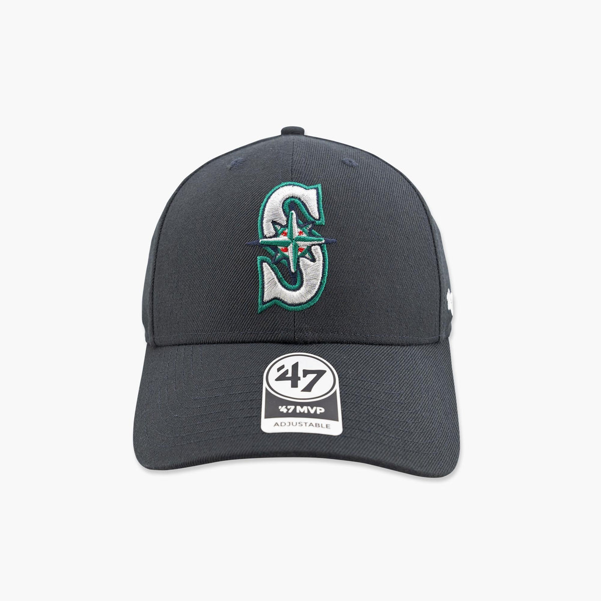 Seattle Mariners Navy Primary Logo MVP Adjustable Hat