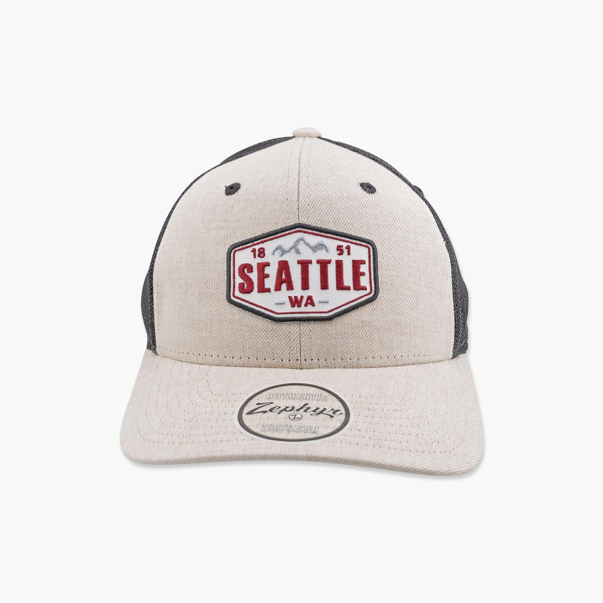 Gossiper Mountains Oatmeal/Black Seattle Trucker Hat