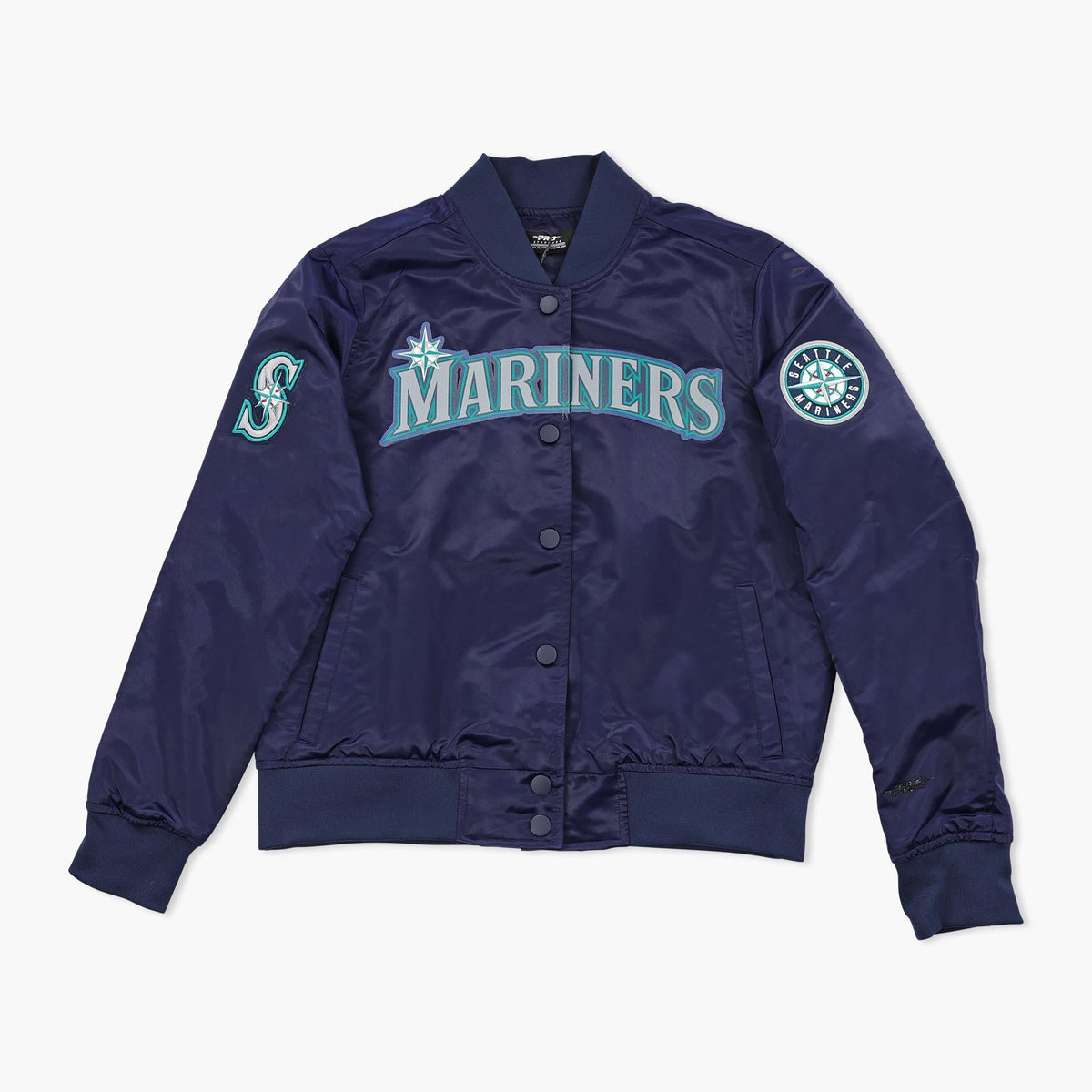 Seattle Mariners Midnight Navy Classic Women's Satin Jacket