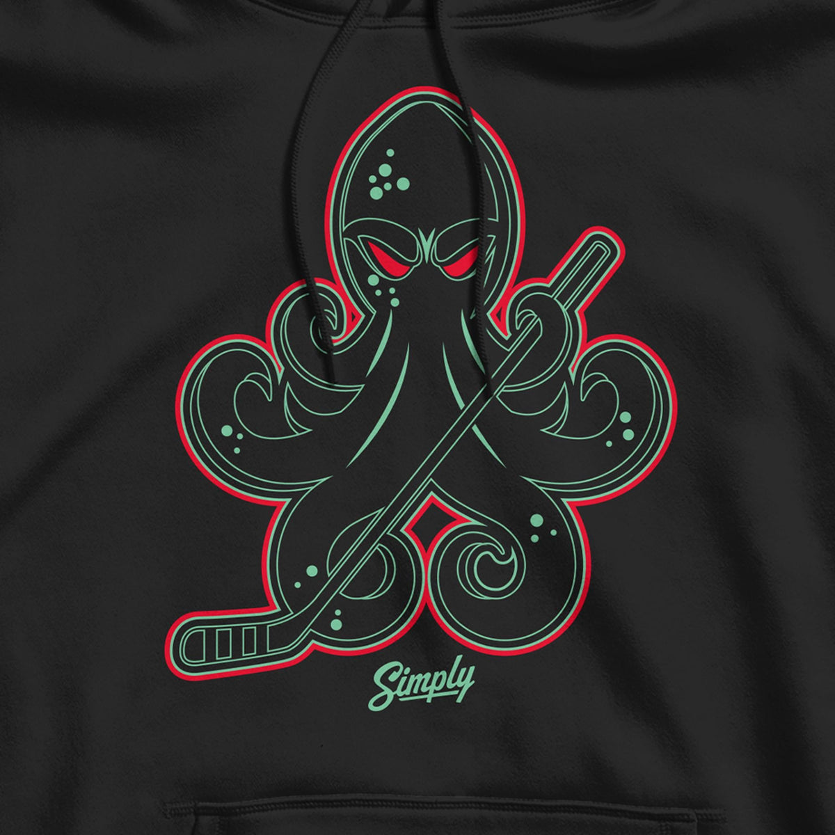 Hocktopus Black Ice Glow In The Dark Hoodie